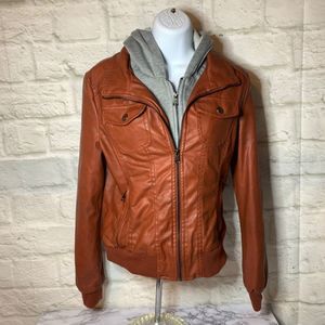 Ci Sono By Cavalini Brown Jacket Sweatshirt Medium